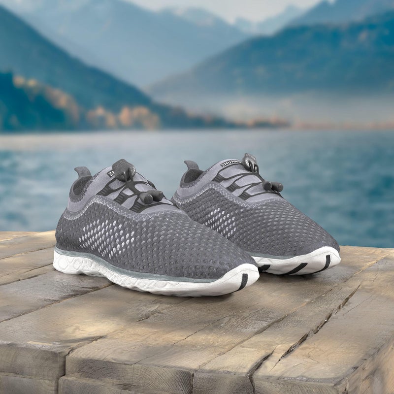 Zhuanglin Women's Quick Drying Aqua Water Shoes,Darkgrey,7.5 B(M) US - Image 2